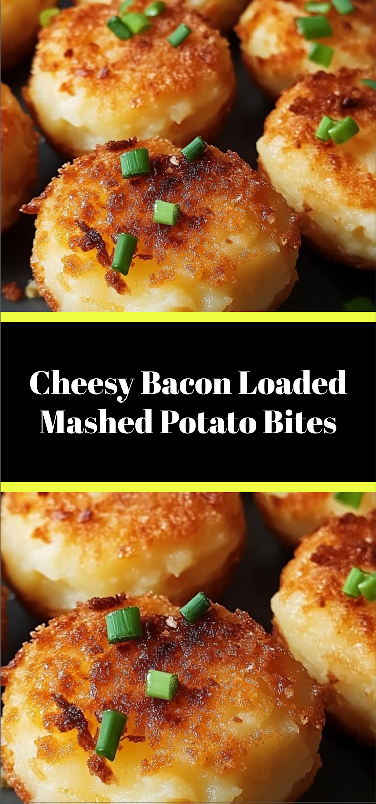 Cheesy Bacon Loaded Mashed Potato Bites
