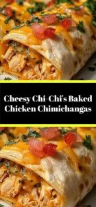 Cheesy Chi-Chi's Baked Chicken Chimichangas