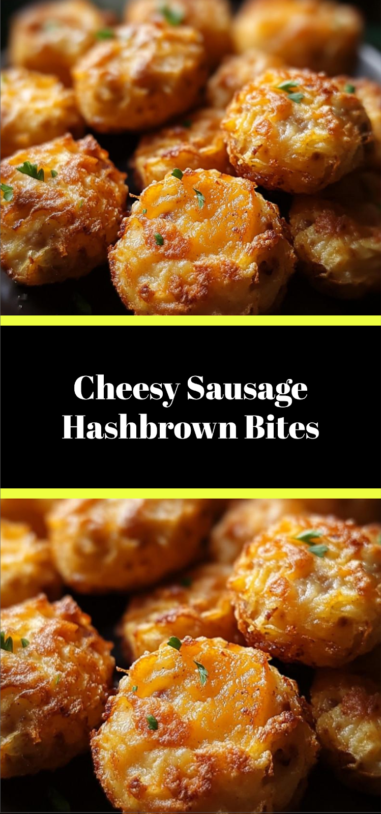 Cheesy Sausage Hashbrown Bites