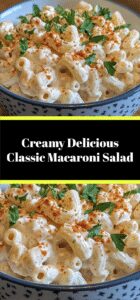 Creamy Delicious Classic Macaroni Salad