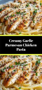 Creamy Garlic Parmesan Chicken Pasta