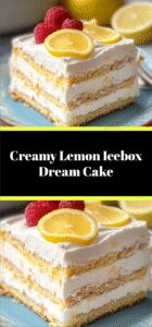Creamy Lemon Icebox Dream Cake