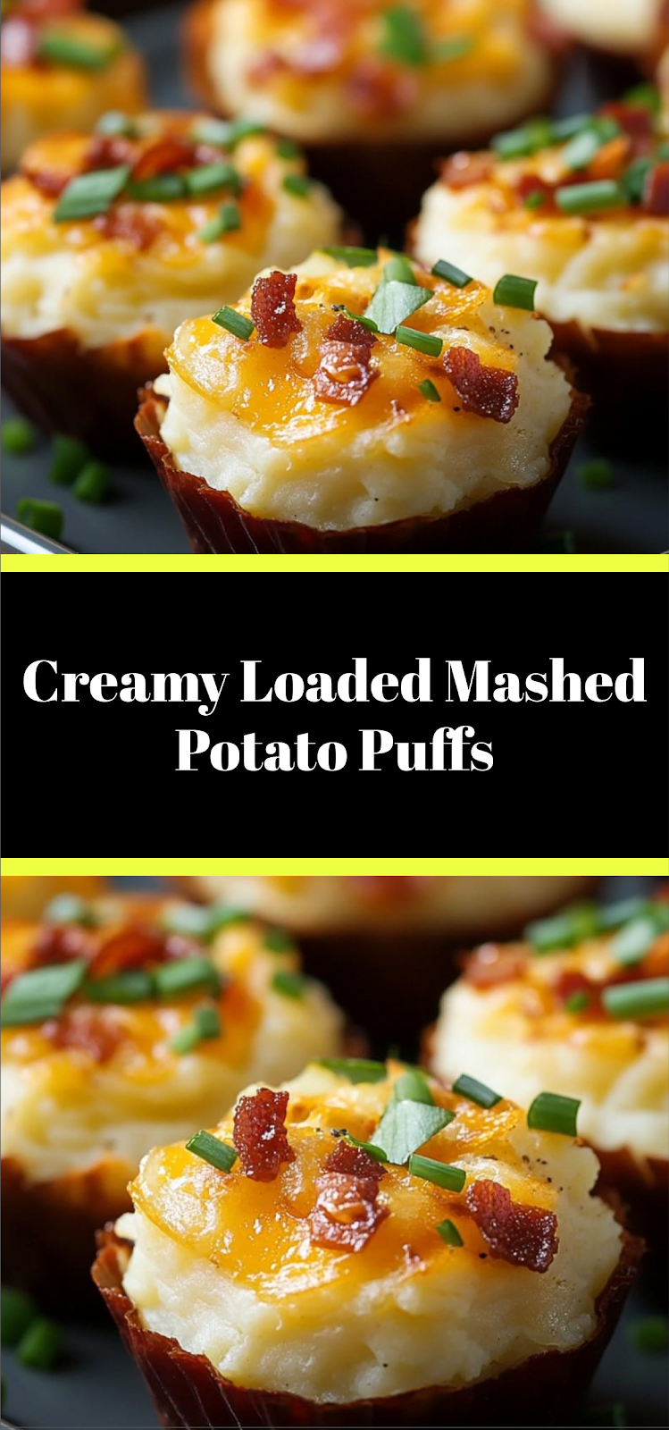 Creamy Loaded Mashed Potato Puffs