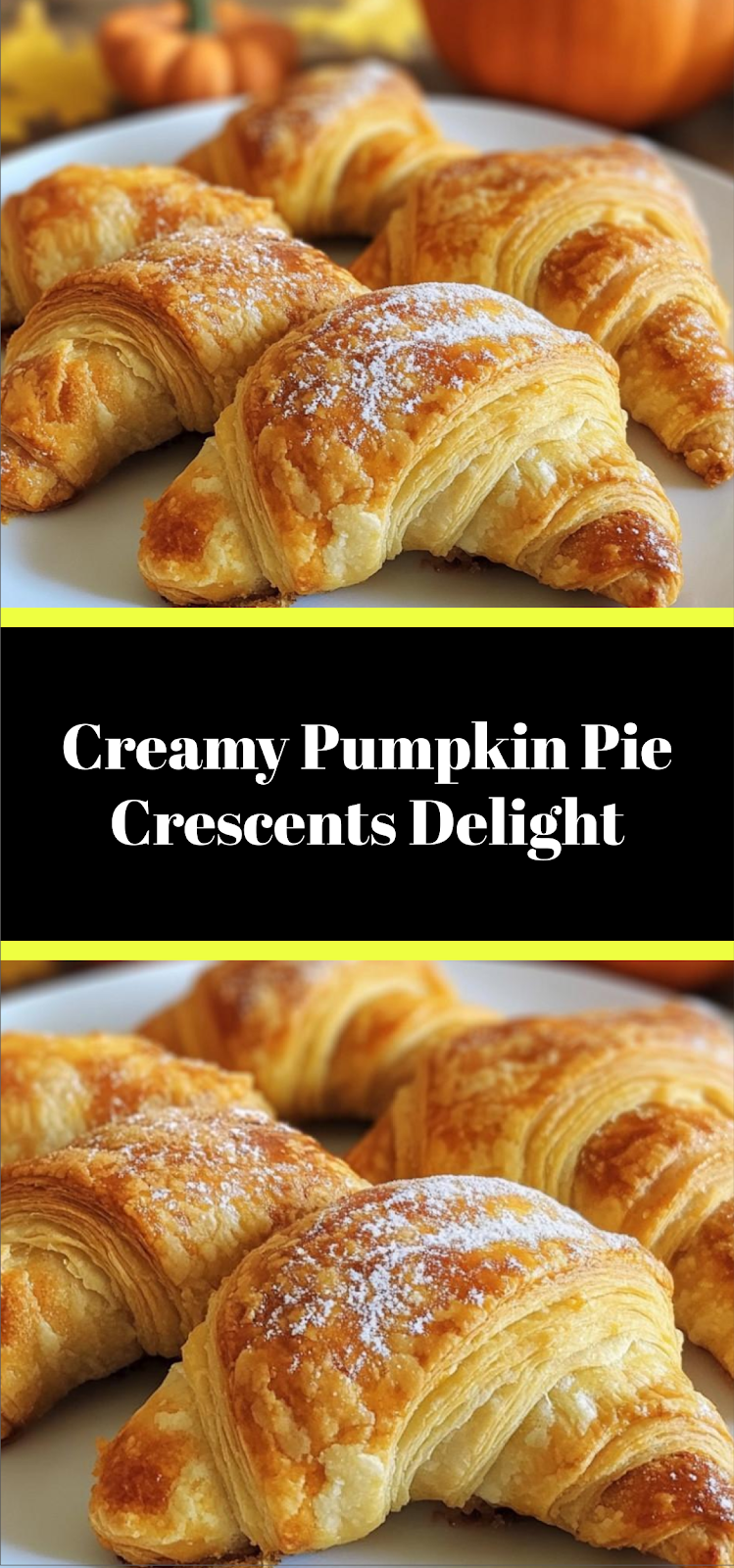 Creamy Pumpkin Pie Crescents Delight