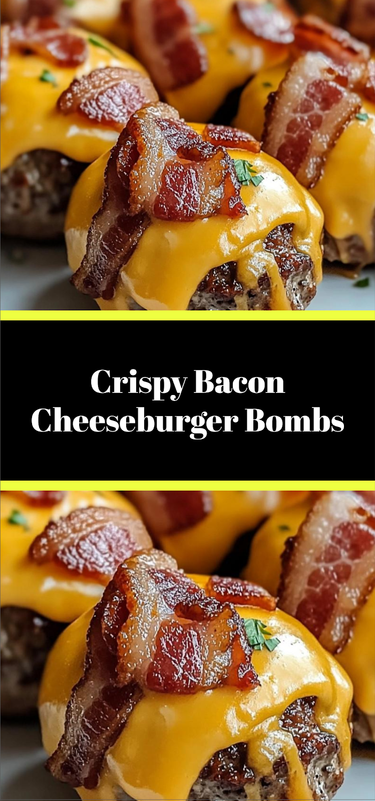 Crispy Bacon Cheeseburger Bombs