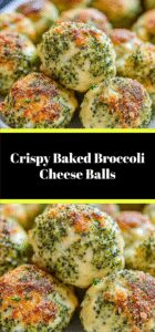 Crispy Baked Broccoli Cheese Balls