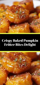 Crispy Baked Pumpkin Fritter Bites Delight
