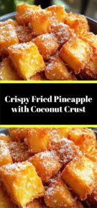 Crispy Fried Pineapple with Coconut Crust