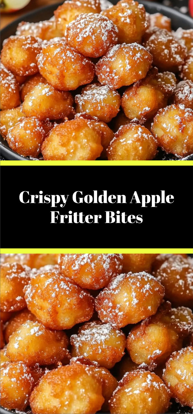 Crispy Golden Apple Fritter Bites
