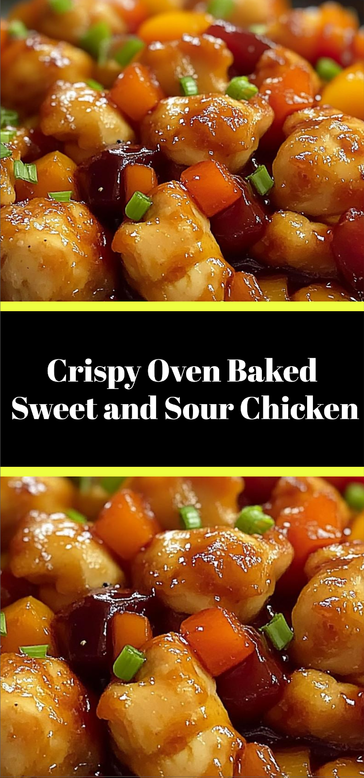 Crispy Oven Baked Sweet and Sour Chicken