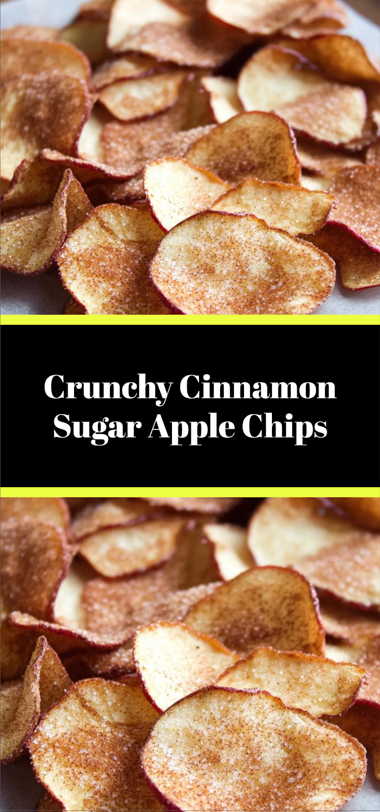 Crunchy Cinnamon Sugar Apple Chips