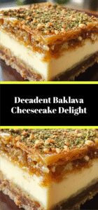 Decadent Baklava Cheesecake Delight