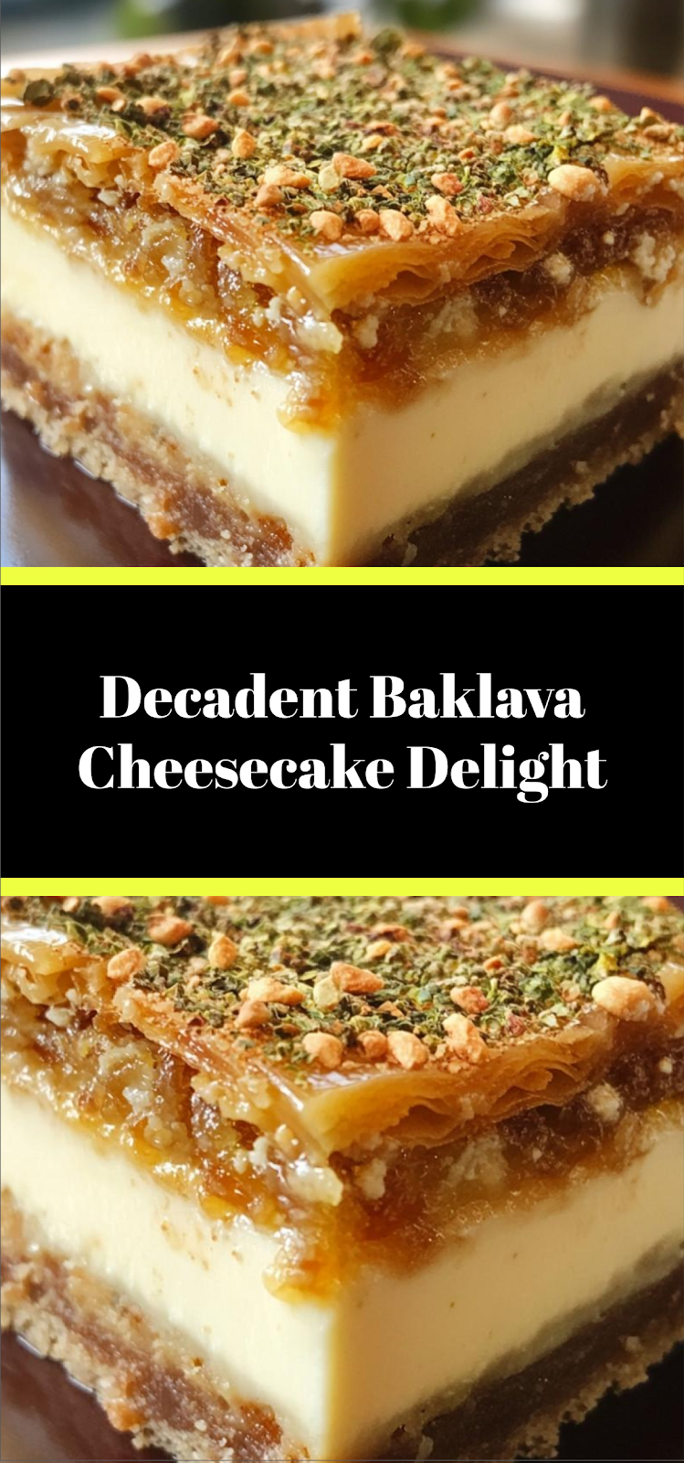 Decadent Baklava Cheesecake Delight