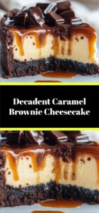 Decadent Caramel Brownie Cheesecake