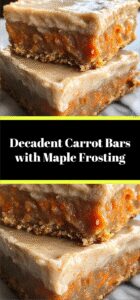 Decadent Carrot Bars with Maple Frosting