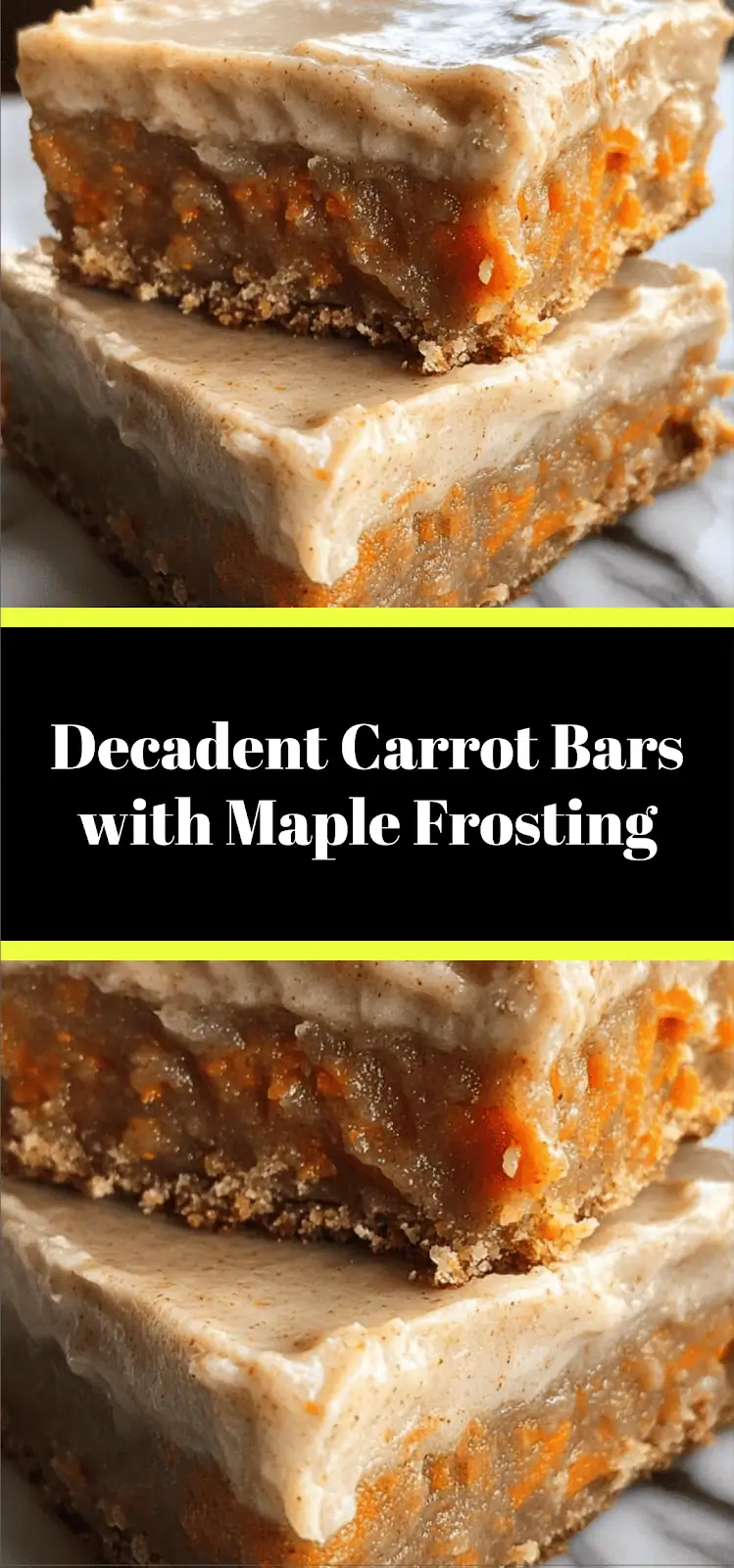 Decadent Carrot Bars with Maple Frosting