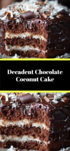 Decadent Chocolate Coconut Cake