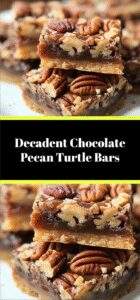 Decadent Chocolate Pecan Turtle Bars