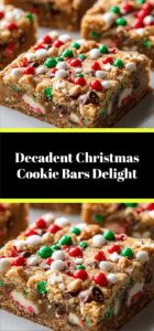Decadent Christmas Cookie Bars Delight