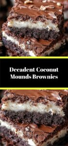 Decadent Coconut Mounds Brownies