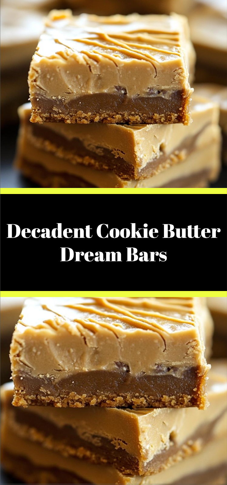 Decadent Cookie Butter Dream Bars