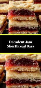 Decadent Jam Shortbread Bars