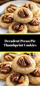 Decadent Pecan Pie Thumbprint Cookies