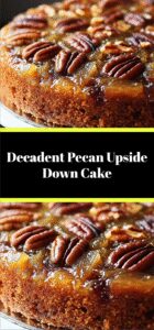 Decadent Pecan Upside Down Cake