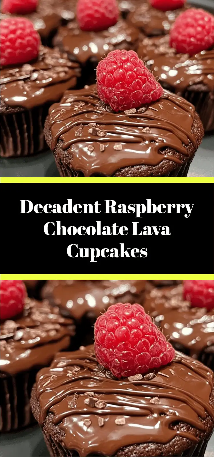 Decadent Raspberry Chocolate Lava Cupcakes