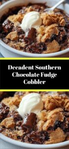 Decadent Southern Chocolate Fudge Cobbler