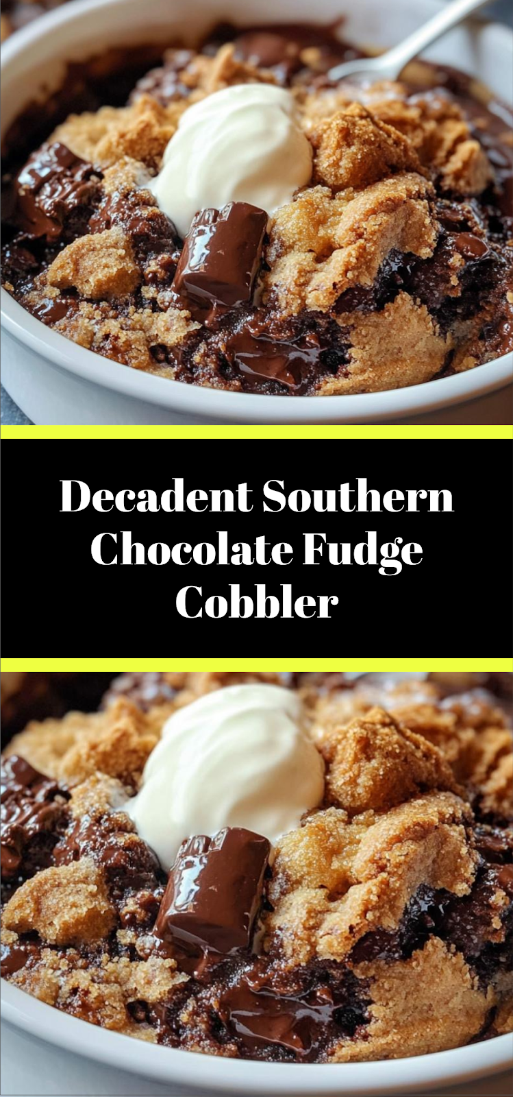 Decadent Southern Chocolate Fudge Cobbler