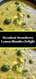 Decadent Strawberry Lemon Blondies Delight