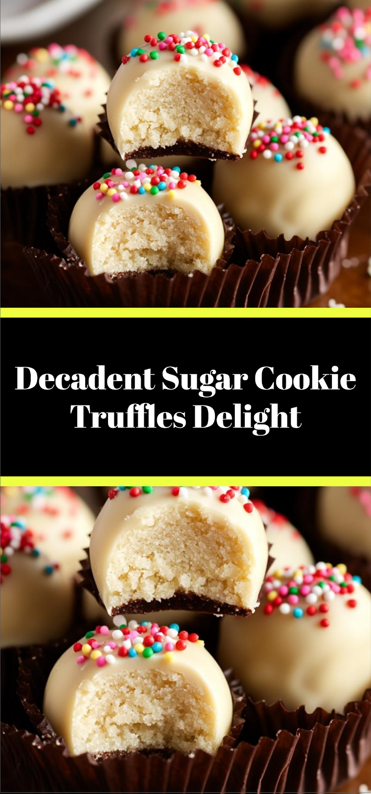 Decadent Sugar Cookie Truffles Delight