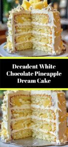 Decadent White Chocolate Pineapple Dream Cake