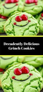Decadently Delicious Grinch Cookies