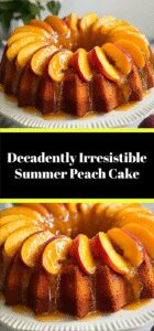 Decadently Irresistible Summer Peach Cake