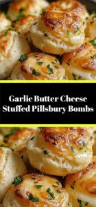 Garlic Butter Cheese Stuffed Pillsbury Bombs