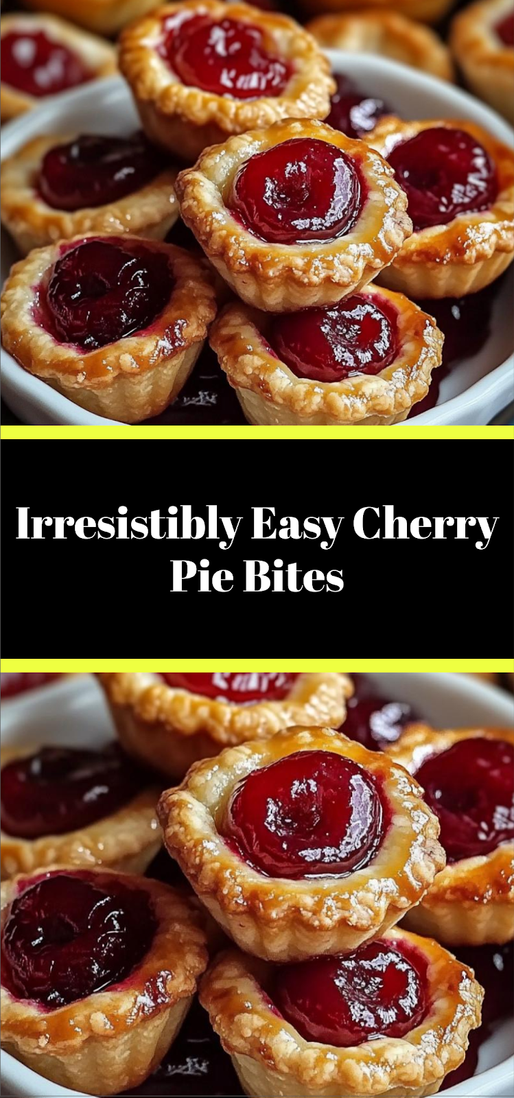 Irresistibly Easy Cherry Pie Bites