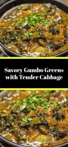 Savory Gumbo Greens with Tender Cabbage