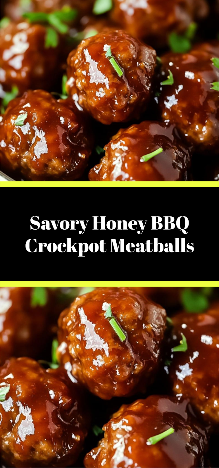 Savory Honey BBQ Crockpot Meatballs