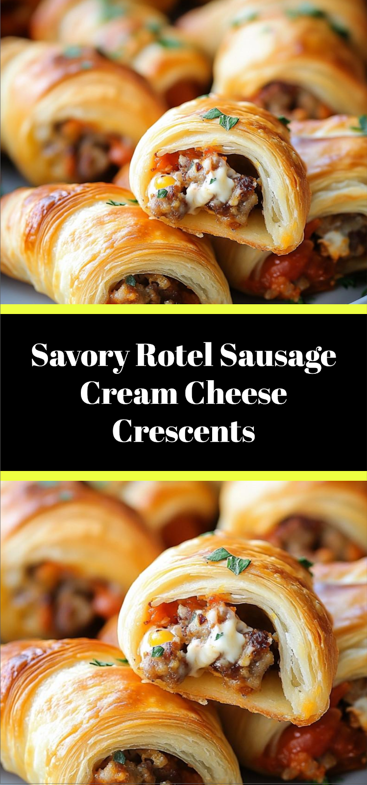 Savory Rotel Sausage Cream Cheese Crescents