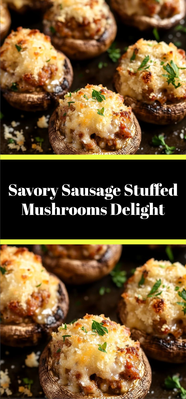 Savory Sausage Stuffed Mushrooms Delight