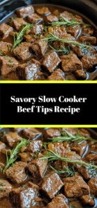 Savory Slow Cooker Beef Tips Recipe