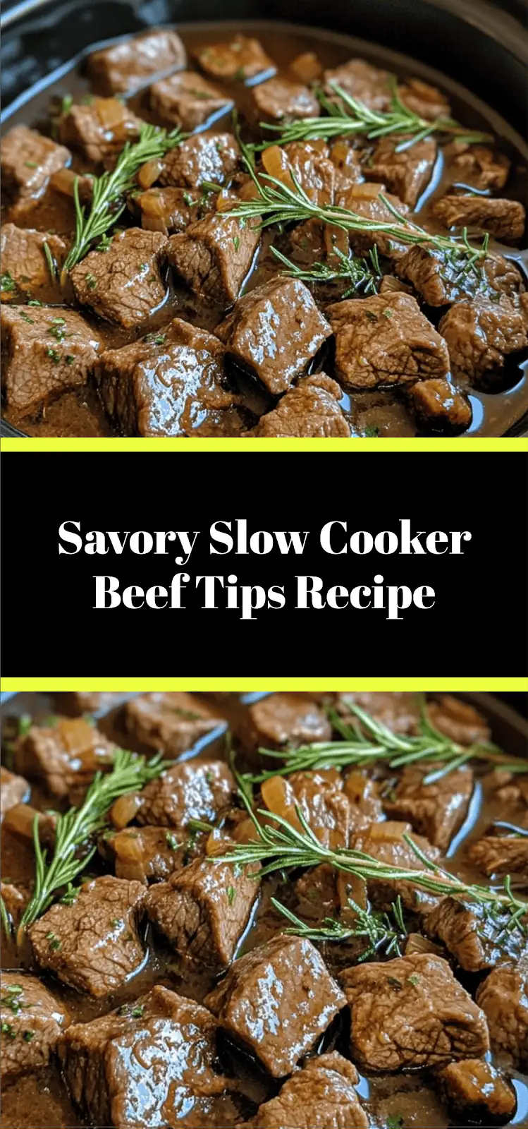 Savory Slow Cooker Beef Tips Recipe