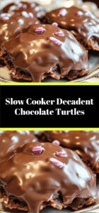 Slow Cooker Decadent Chocolate Turtles