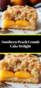 Southern Peach Crumb Cake Delight