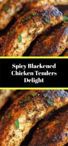 Spicy Blackened Chicken Tenders Delight