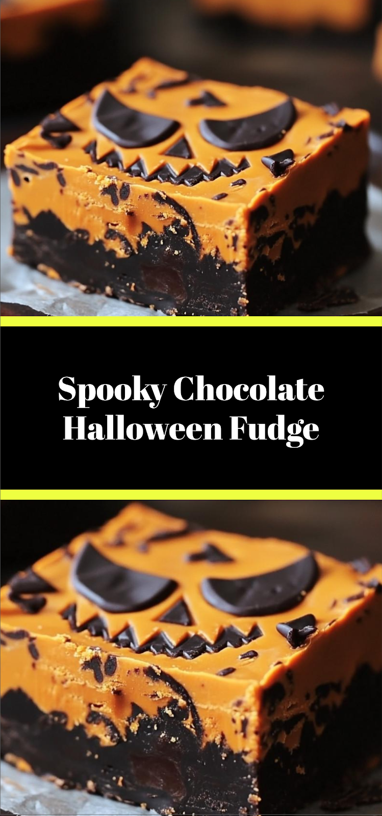 Spooky Chocolate Halloween Fudge