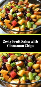 Zesty Fruit Salsa with Cinnamon Chips