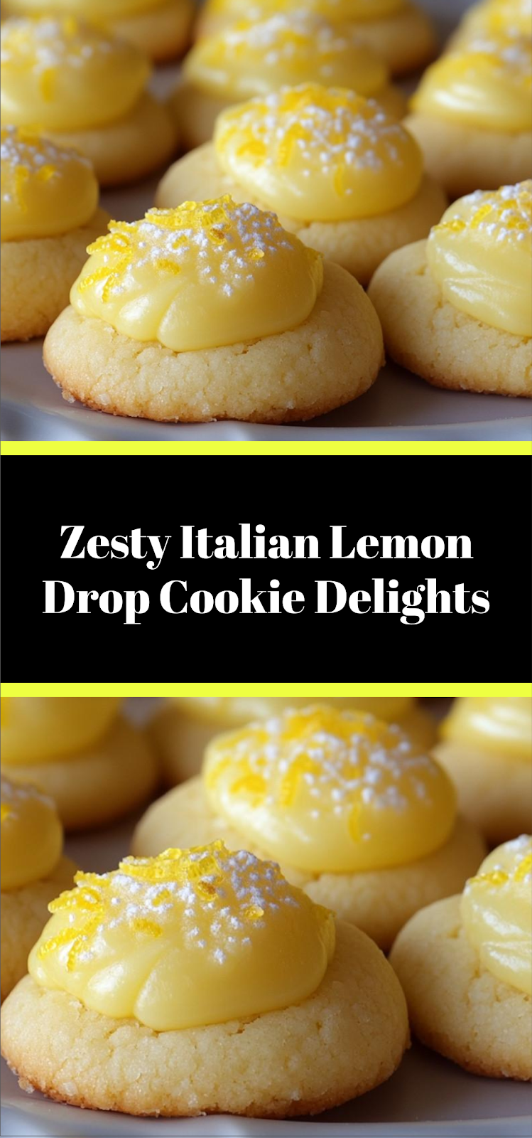 Zesty Italian Lemon Drop Cookie Delights